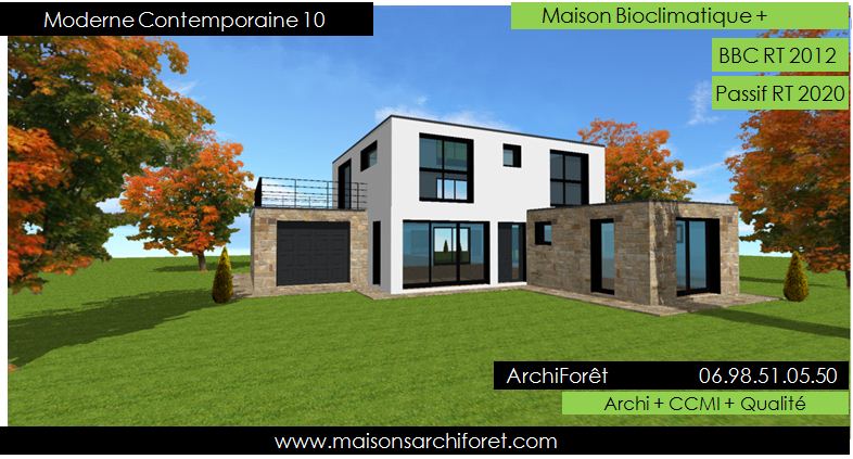 Maison contemporaine moderne et design d architecte constructeur ...