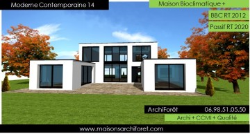 Moderne Design Maison Contemporaine Ossature Bois