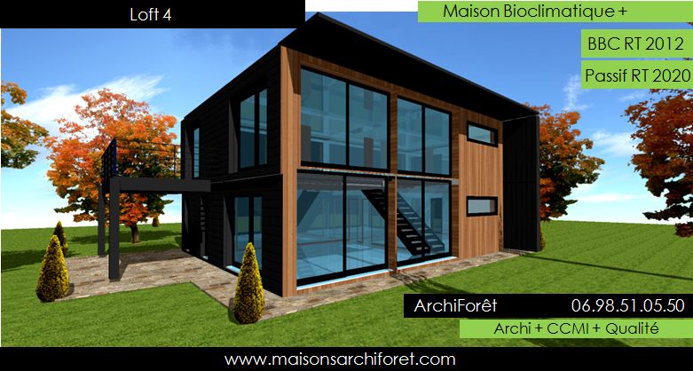 Votre maison loft patio ou container modulaire par votre architecte constructeur